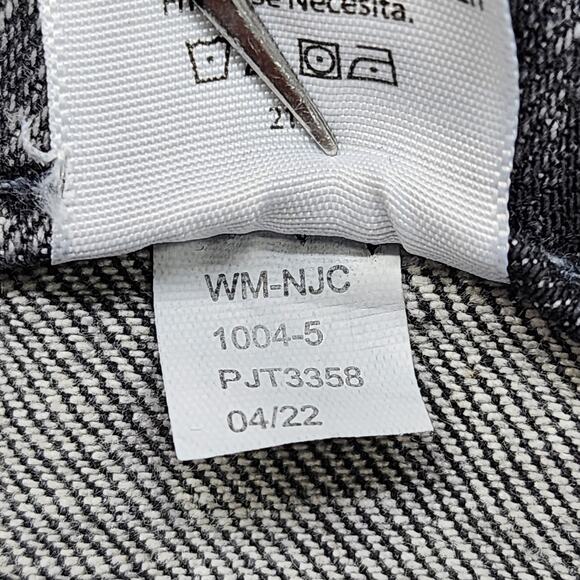 Time And Tru Jeans Womens 12 Black Gray High Rise Crop Straight Leg Stretch - Picture 8 of 13